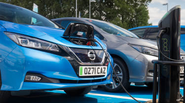 Nissan Leaf charging