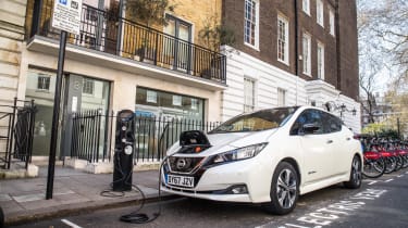 Nissan Leaf charging